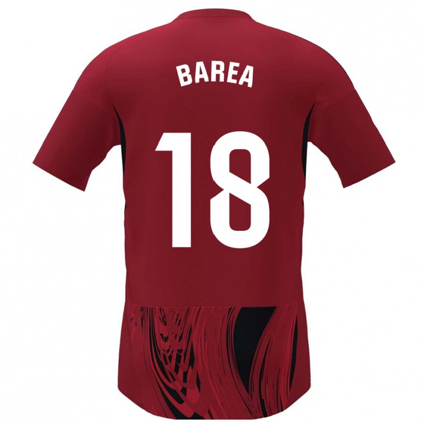 Danxen Niño Camiseta Ismael Barea #18 Rojo Negro 1ª Equipación 2025/26 La Camisa México