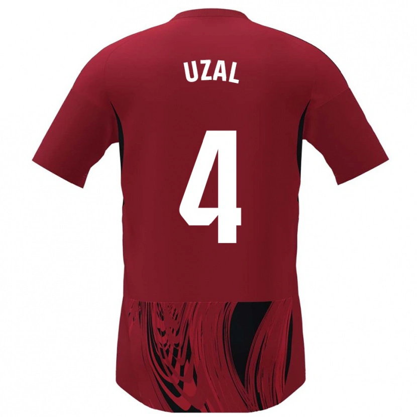 Danxen Niño Camiseta Yeray Uzal #4 Rojo Negro 1ª Equipación 2025/26 La Camisa México