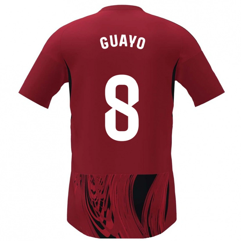 Danxen Niño Camiseta Guayo #8 Rojo Negro 1ª Equipación 2025/26 La Camisa México