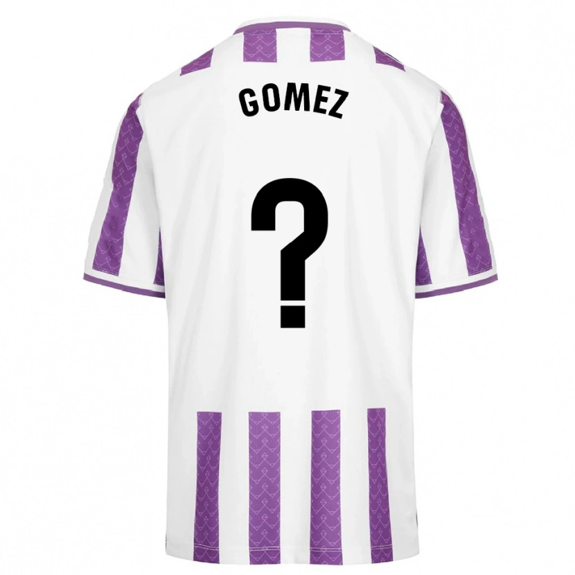 Danxen Niño Camiseta Adrián Gómez #0 Morado Blanco 1ª Equipación 2025/26 La Camisa México
