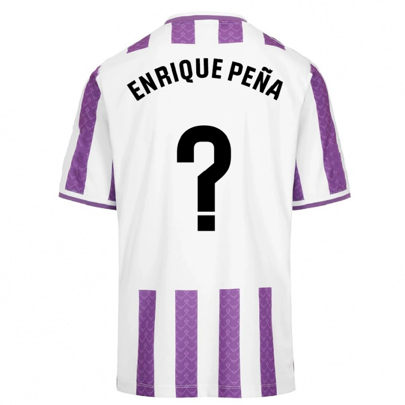 Danxen Niño Camiseta Enrique Peña #0 Morado Blanco 1ª Equipación 2025/26 La Camisa México
