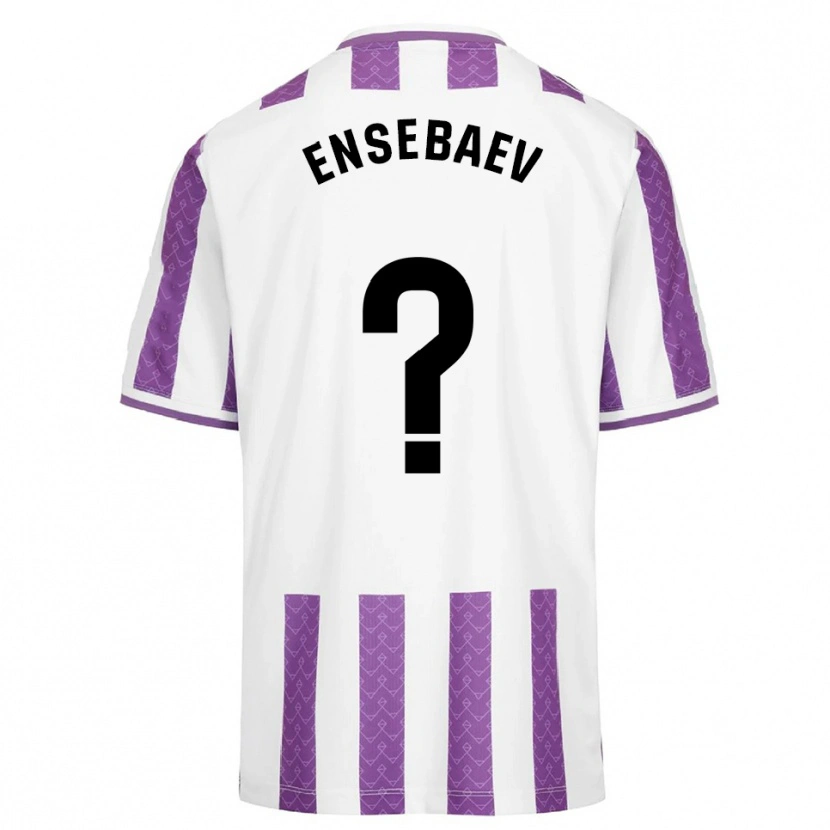Danxen Niño Camiseta Mokhammed Ensebaev #0 Morado Blanco 1ª Equipación 2025/26 La Camisa México