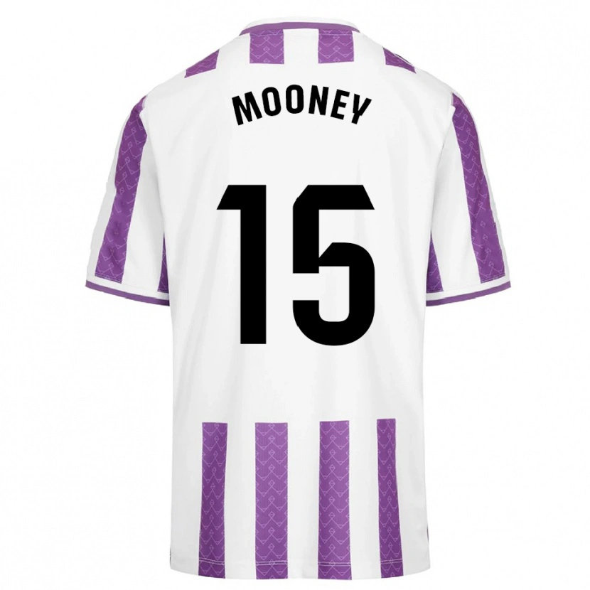 Danxen Niño Camiseta Fionn Mooney #15 Morado Blanco 1ª Equipación 2025/26 La Camisa México