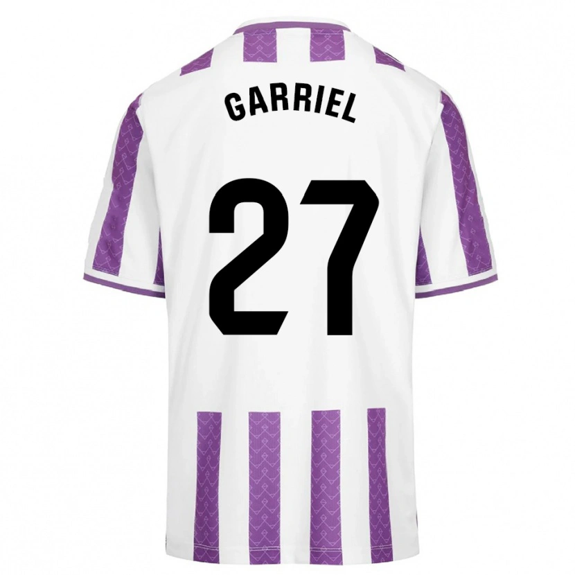Danxen Niño Camiseta Iván Garriel #27 Morado Blanco 1ª Equipación 2025/26 La Camisa México