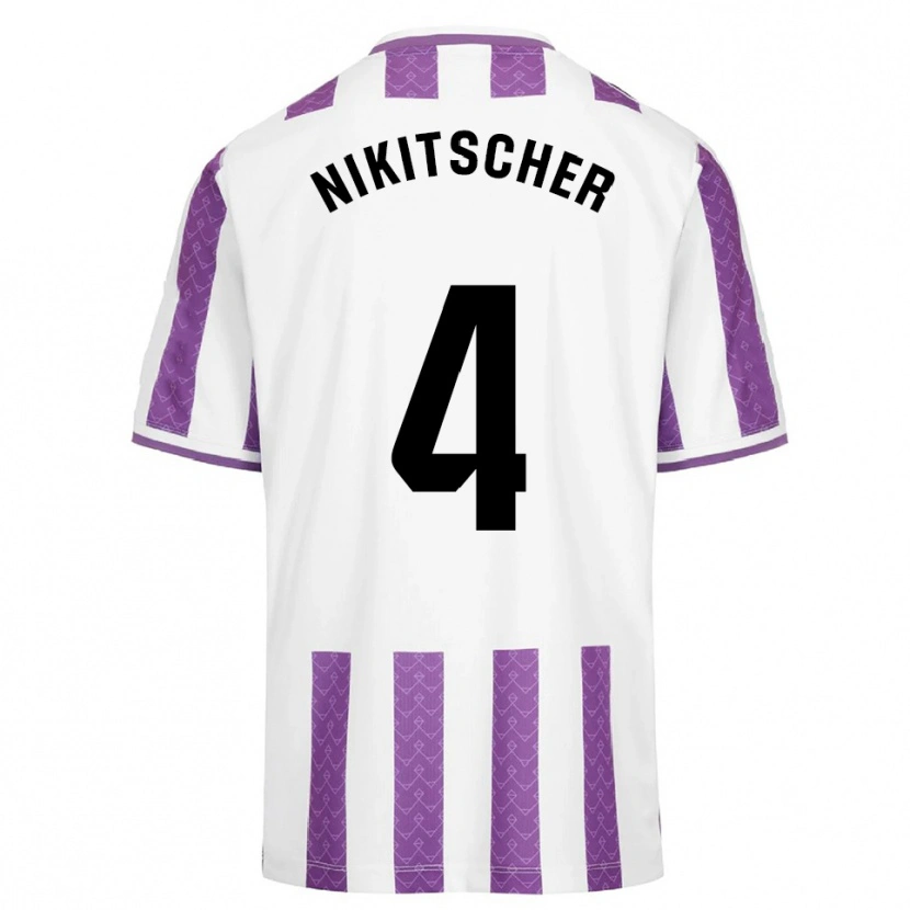 Danxen Niño Camiseta Tamás Nikitscher #4 Morado Blanco 1ª Equipación 2025/26 La Camisa México