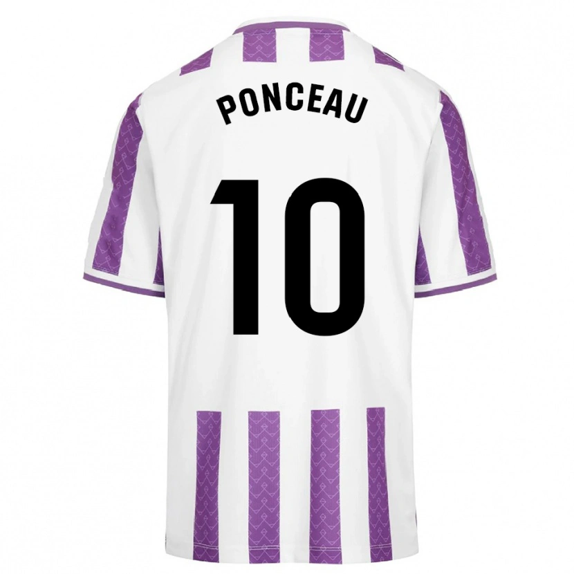 Danxen Niño Camiseta Julien Ponceau #10 Morado Blanco 1ª Equipación 2025/26 La Camisa México