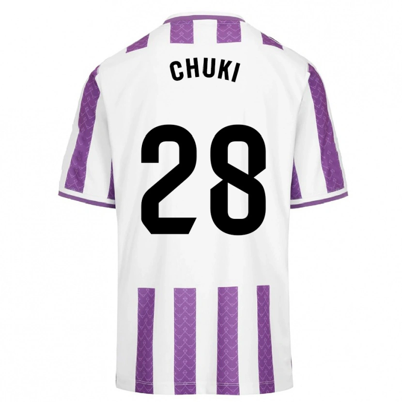 Danxen Niño Camiseta Chuki #28 Morado Blanco 1ª Equipación 2025/26 La Camisa México