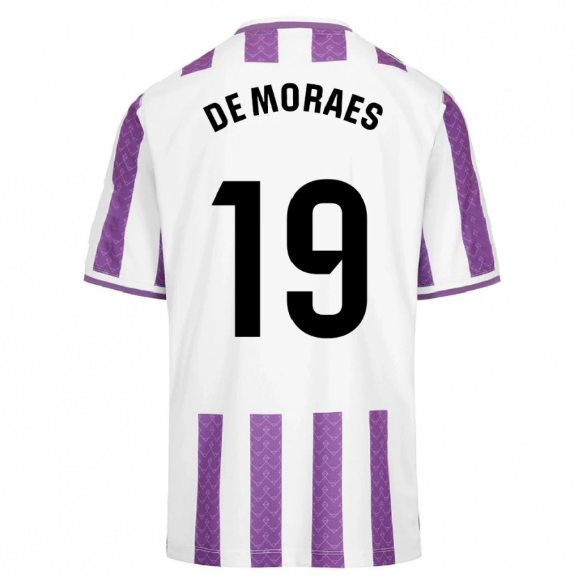 Danxen Niño Camiseta Riki De Moraes #19 Morado Blanco 1ª Equipación 2025/26 La Camisa México