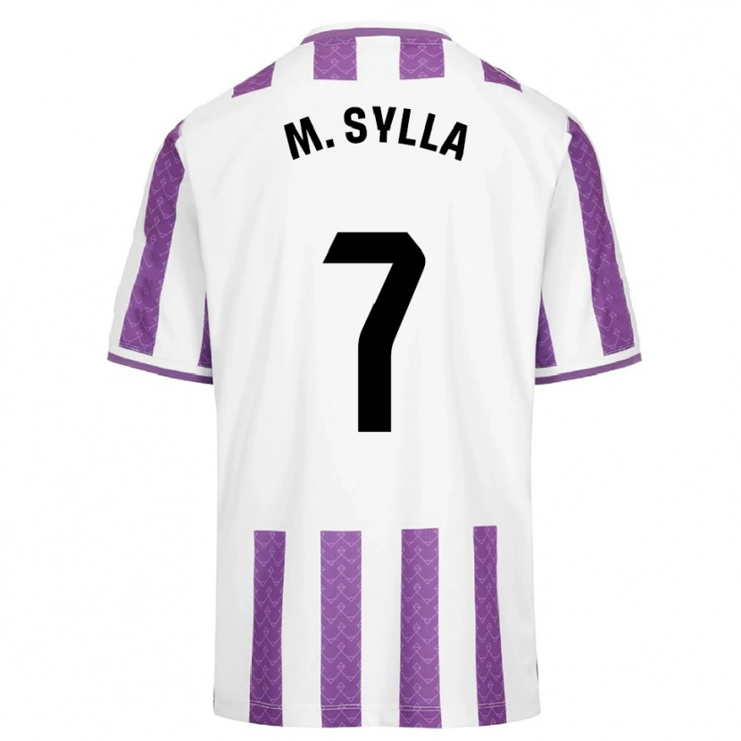 Danxen Niño Camiseta Mamadou Sylla #7 Morado Blanco 1ª Equipación 2025/26 La Camisa México
