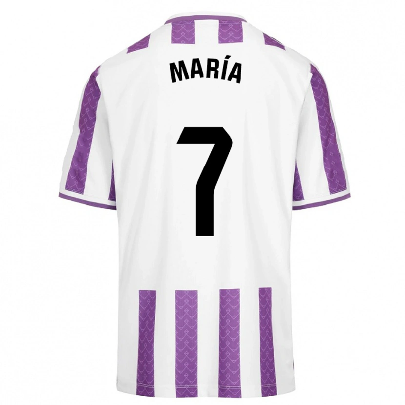 Danxen Niño Camiseta María González Bombín #7 Morado Blanco 1ª Equipación 2025/26 La Camisa México