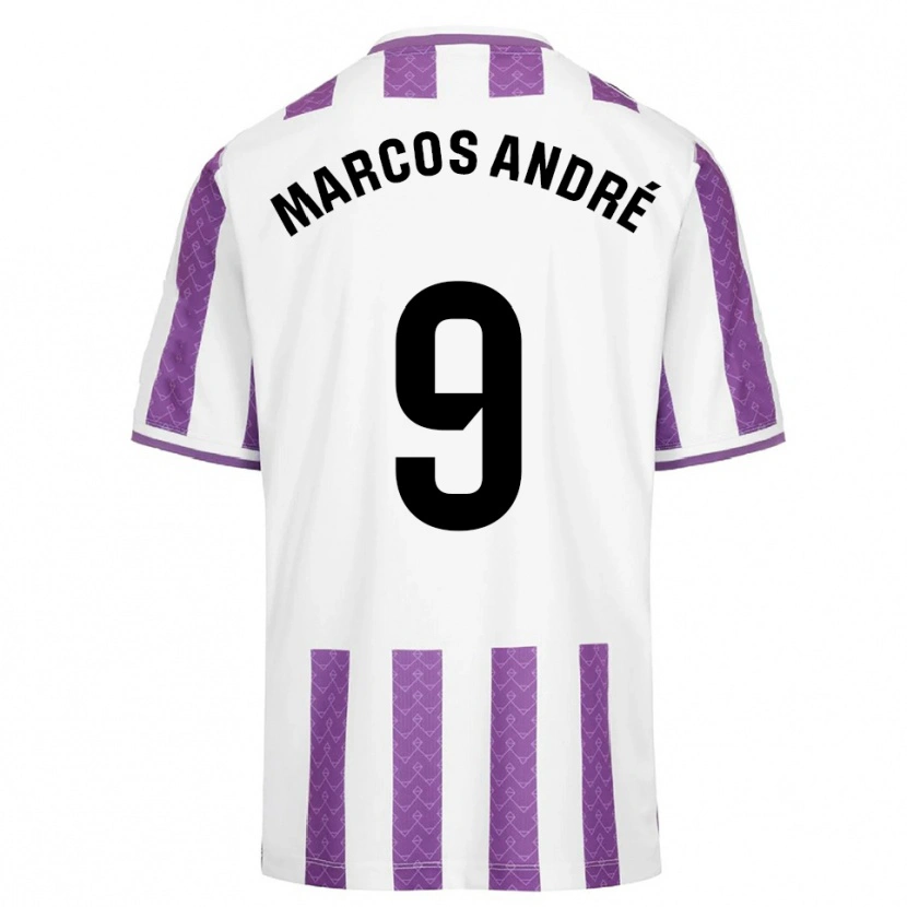 Danxen Niño Camiseta Marcos André #9 Morado Blanco 1ª Equipación 2025/26 La Camisa México