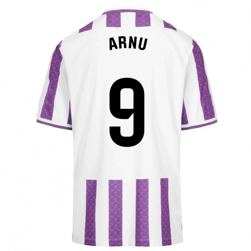 Danxen Niño Camiseta Adrián Arnu #9 Morado Blanco 1ª Equipación 2025/26 La Camisa México