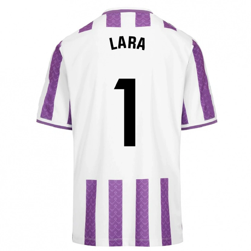 Danxen Niño Camiseta Lara Lara De Las Heras Coello #1 Morado Blanco 1ª Equipación 2025/26 La Camisa México