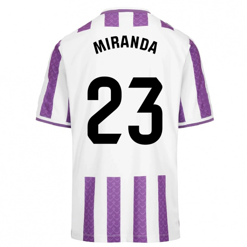 Danxen Niño Camiseta João Miranda #23 Morado Blanco 1ª Equipación 2025/26 La Camisa México