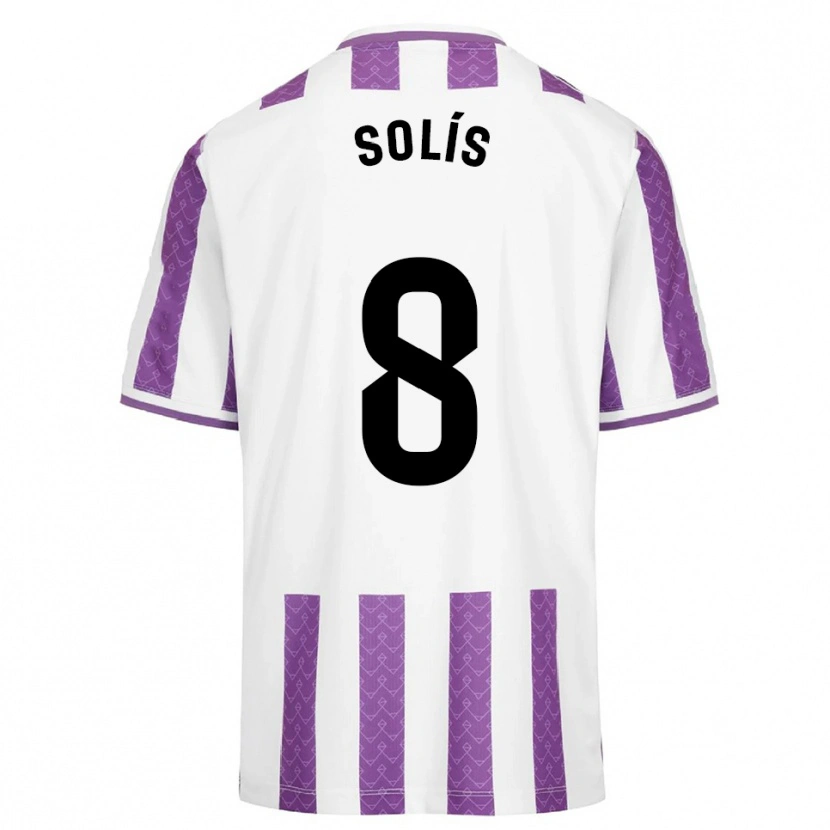 Danxen Niño Camiseta Celia Solís Gómez #8 Morado Blanco 1ª Equipación 2025/26 La Camisa México