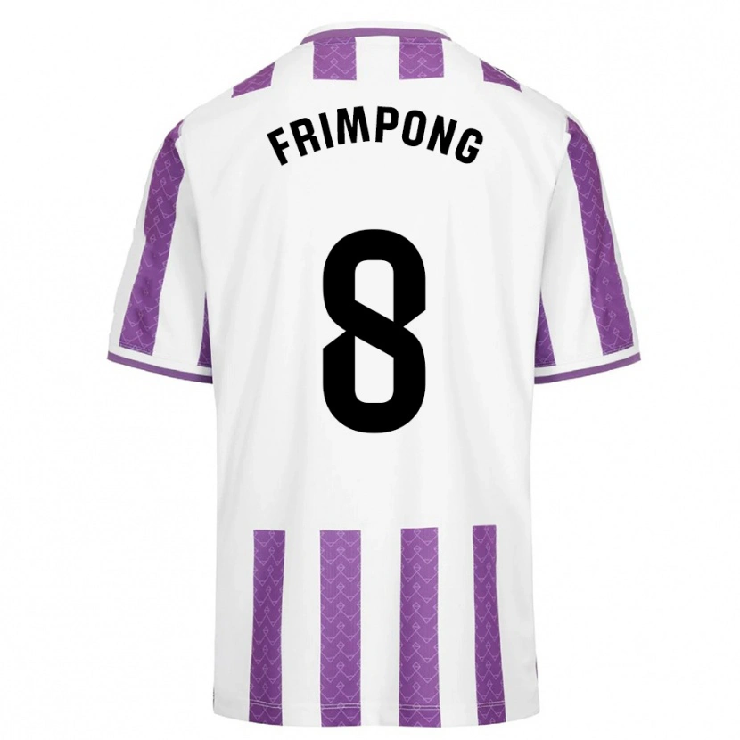 Danxen Niño Camiseta Eugene Frimpong #8 Morado Blanco 1ª Equipación 2025/26 La Camisa México
