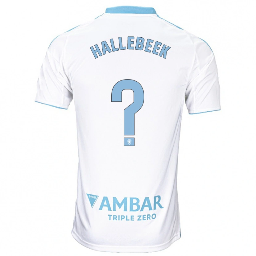 Danxen Niño Camiseta Boaz Hallebeek #0 Blanco Celeste 1ª Equipación 2025/26 La Camisa México