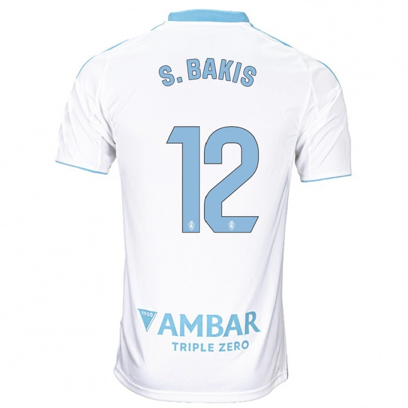Danxen Niño Camiseta Sinan Bakış #12 Blanco Celeste 1ª Equipación 2025/26 La Camisa México