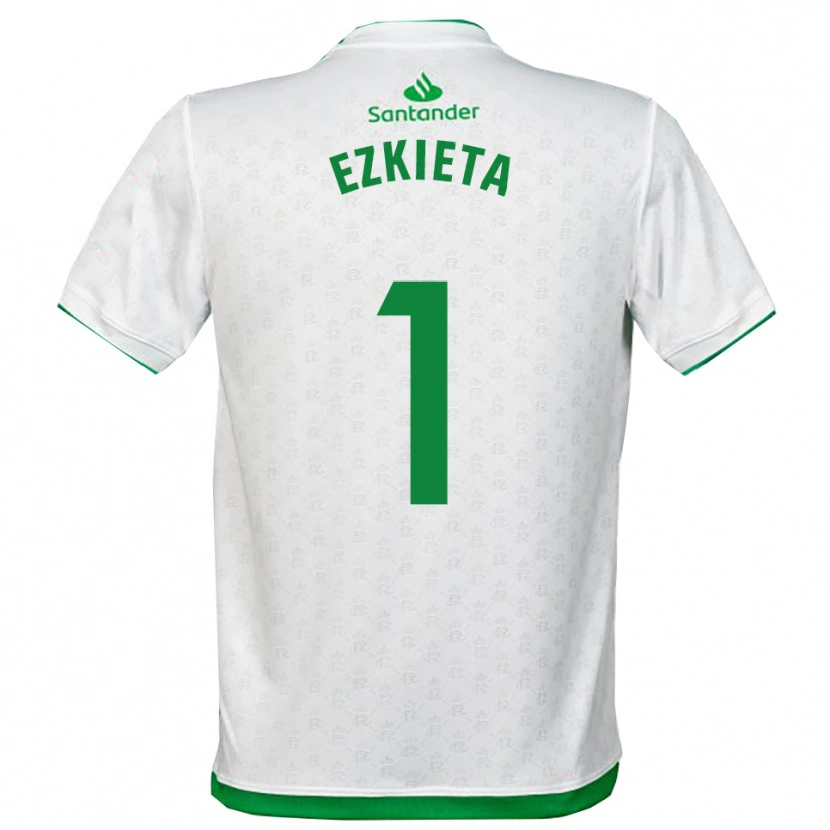 Danxen Niño Camiseta Jokin Ezkieta #1 Verde Blanco 1ª Equipación 2025/26 La Camisa México