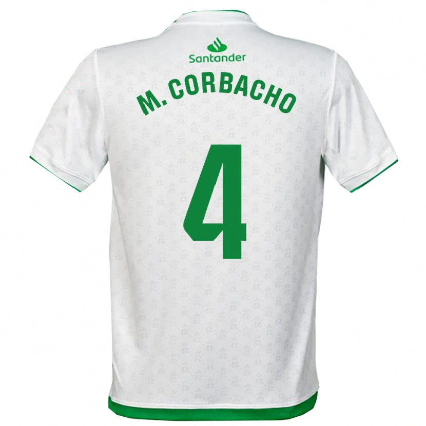 Danxen Niño Camiseta María Corbacho Carrero #4 Verde Blanco 1ª Equipación 2025/26 La Camisa México