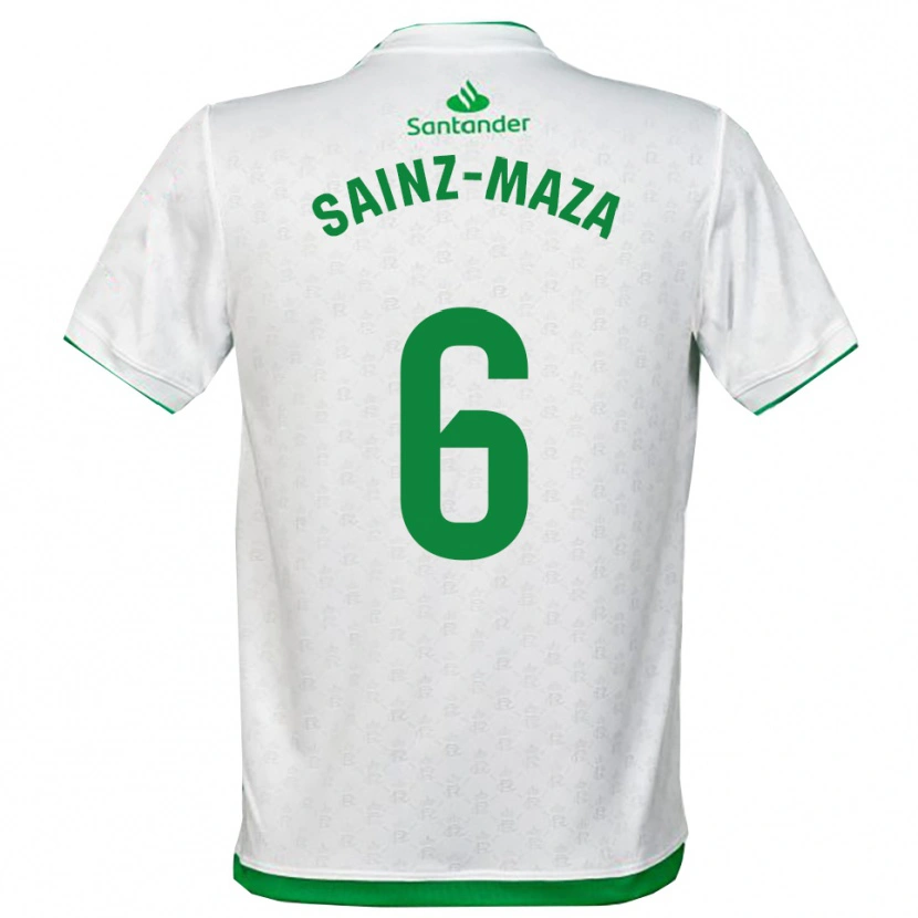 Danxen Niño Camiseta Íñigo Sainz-Maza #6 Verde Blanco 1ª Equipación 2025/26 La Camisa México
