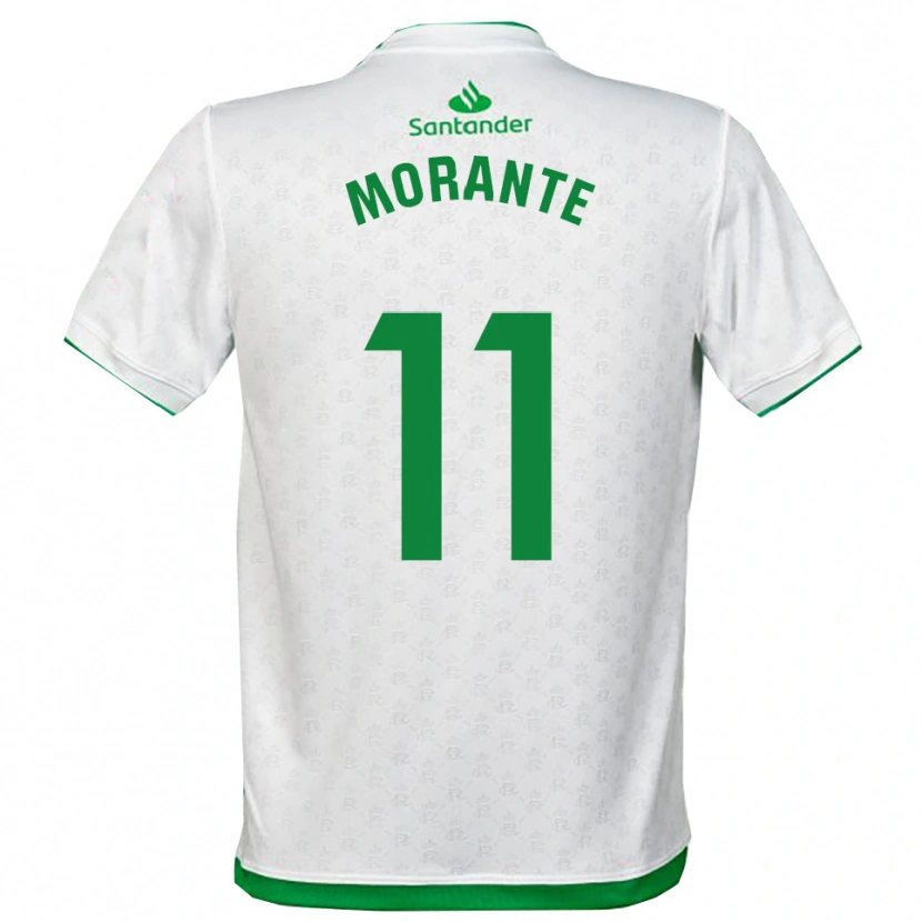 Danxen Niño Camiseta Alejandro Morante #11 Verde Blanco 1ª Equipación 2025/26 La Camisa México