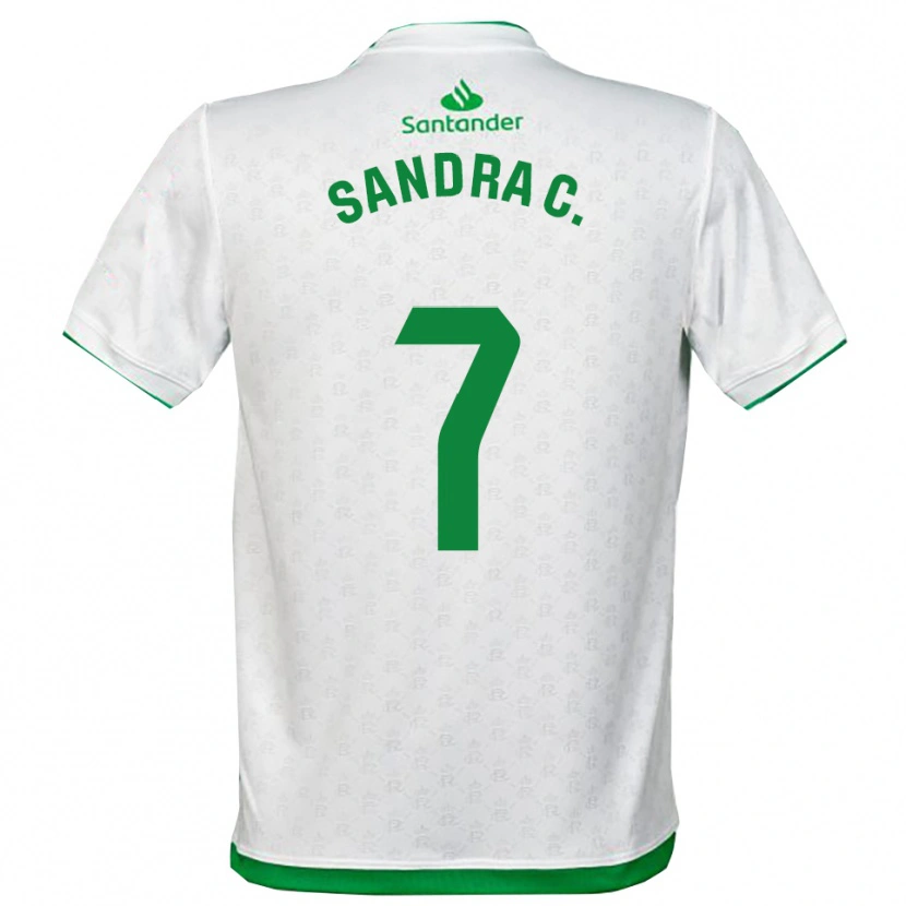 Danxen Niño Camiseta Sandra Calvo Pozo #7 Verde Blanco 1ª Equipación 2025/26 La Camisa México
