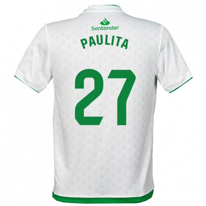 Danxen Niño Camiseta Paula García Hontañón #27 Verde Blanco 1ª Equipación 2025/26 La Camisa México