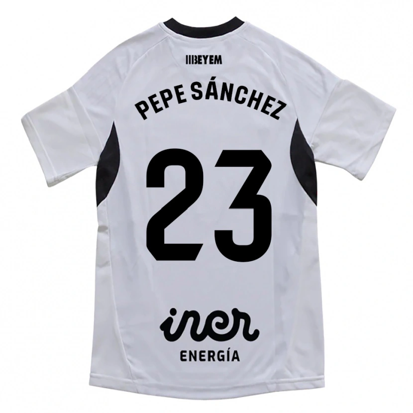Danxen Niño Camiseta Pepe Sánchez #23 Blanco Morado 1ª Equipación 2025/26 La Camisa México