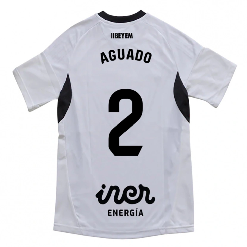 Danxen Niño Camiseta Lorenzo Aguado #2 Blanco Morado 1ª Equipación 2025/26 La Camisa México