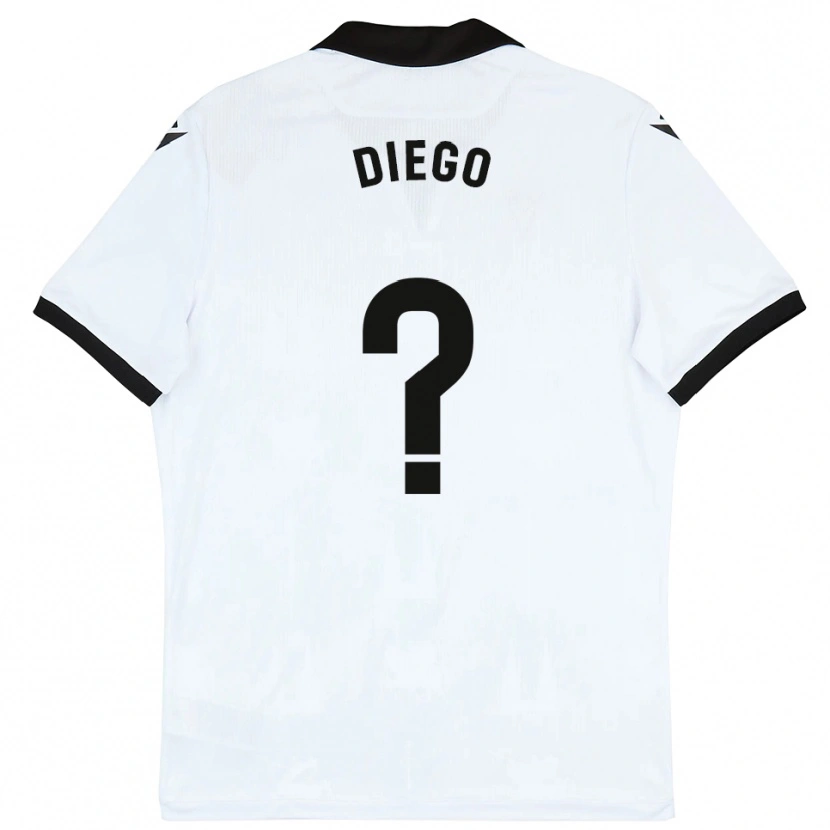 Danxen Niño Camiseta Diego Sánchez #0 Blanco Negro 1ª Equipación 2025/26 La Camisa México