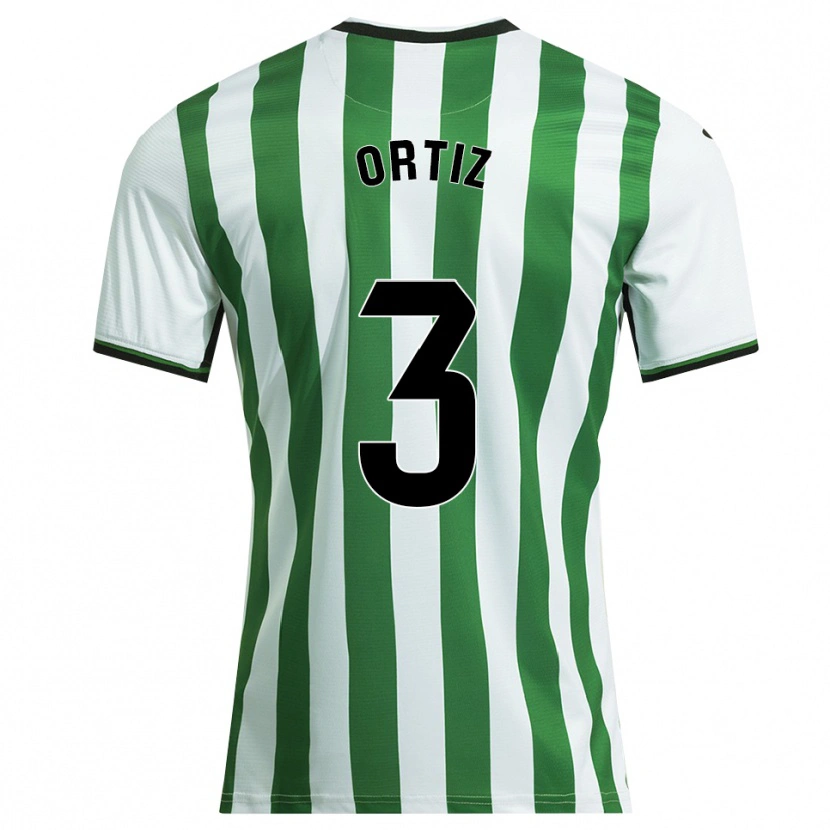 Danxen Niño Camiseta Josema Ortiz #3 Blanco Verde 1ª Equipación 2025/26 La Camisa México