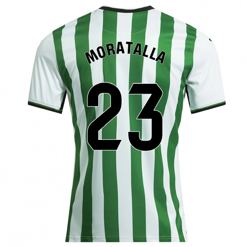 Danxen Niño Camiseta Gonzalo Moratalla #23 Blanco Verde 1ª Equipación 2025/26 La Camisa México