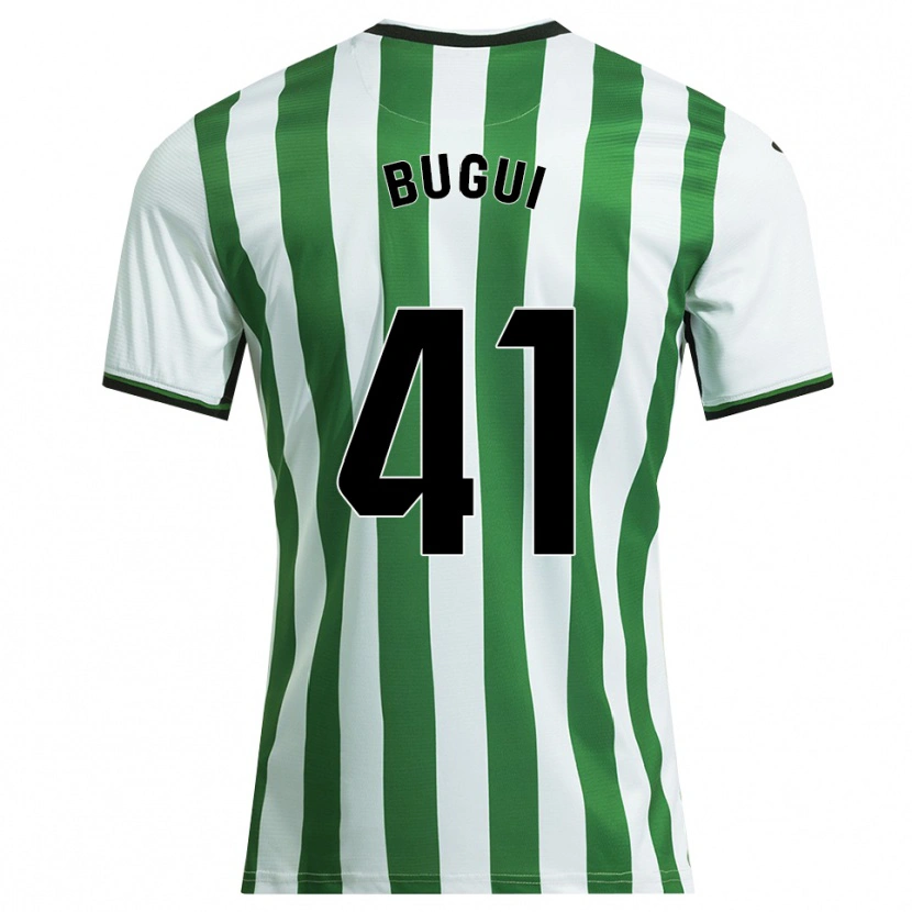 Danxen Niño Camiseta Bugui #41 Blanco Verde 1ª Equipación 2025/26 La Camisa México