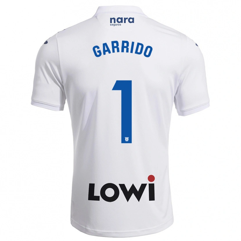 Danxen Niño Camiseta Javi Garrido #1 Blanco Marino 1ª Equipación 2025/26 La Camisa México