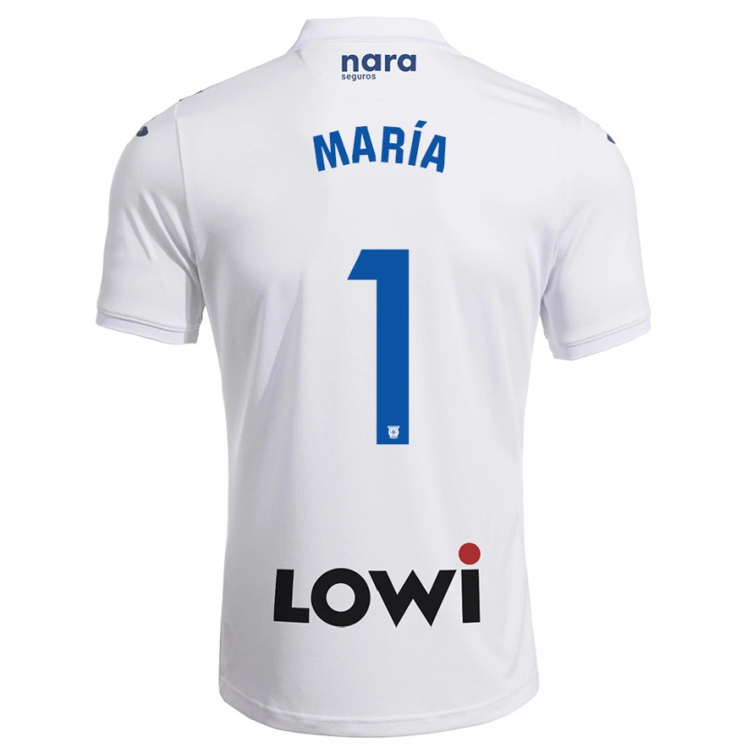 Danxen Niño Camiseta María Hernández #1 Blanco Marino 1ª Equipación 2025/26 La Camisa México