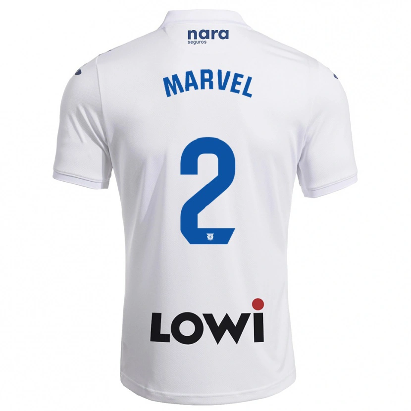 Danxen Niño Camiseta Marvel #2 Blanco Marino 1ª Equipación 2025/26 La Camisa México
