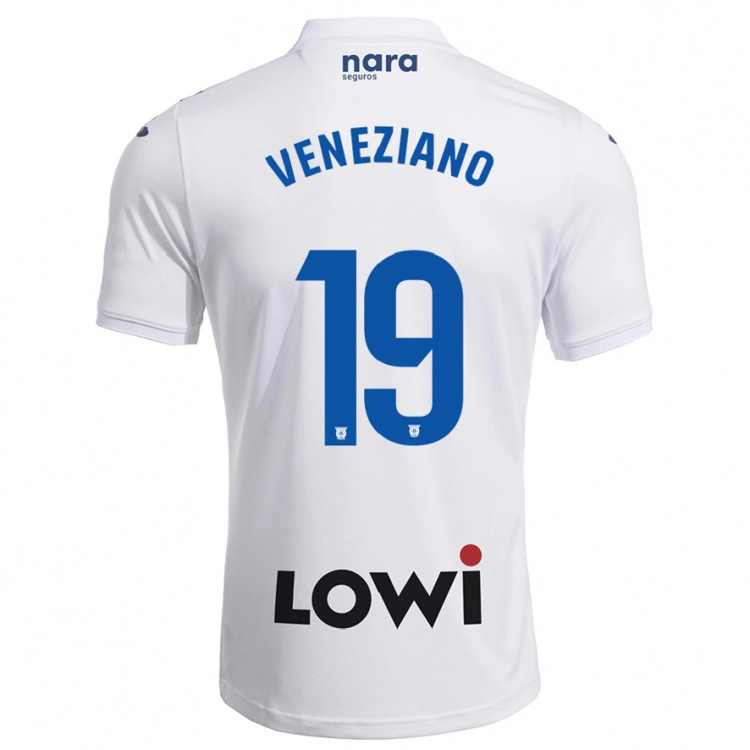 Danxen Niño Camiseta Francesco Veneziano #19 Blanco Marino 1ª Equipación 2025/26 La Camisa México
