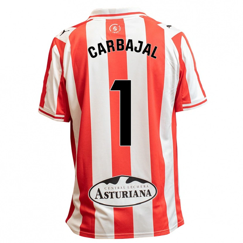 Danxen Niño Camiseta Cristina Díaz Carbajal #1 Blanco Rojo 1ª Equipación 2025/26 La Camisa México