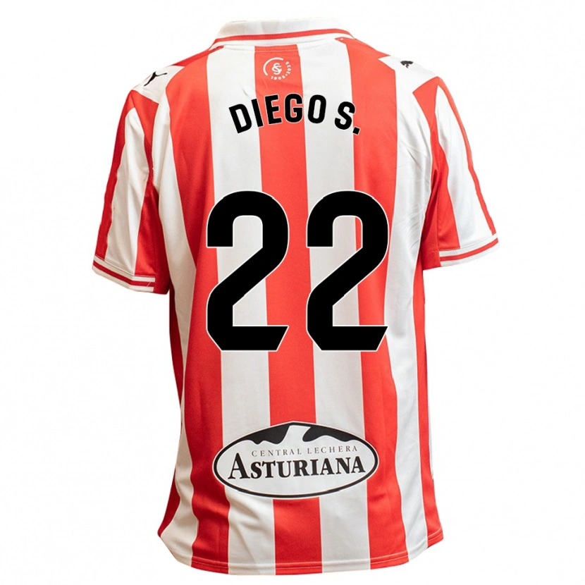 Danxen Niño Camiseta Diego Sánchez #22 Blanco Rojo 1ª Equipación 2025/26 La Camisa México