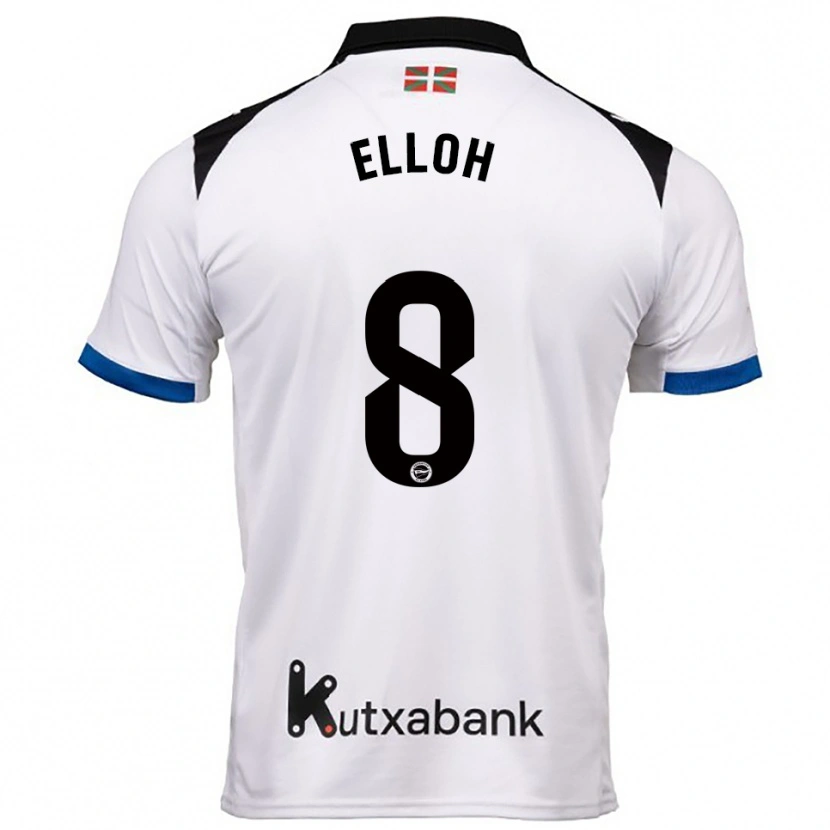 Danxen Niño Camiseta Rebecca Elloh #8 Blanco Azul 2ª Equipación 2025/26 La Camisa México