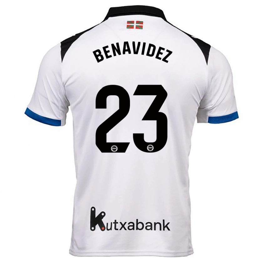 Danxen Niño Camiseta Carlos Protesoni #23 Blanco Azul 2ª Equipación 2025/26 La Camisa México