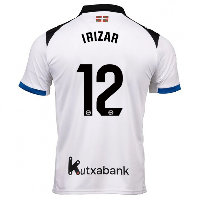 Danxen Niño Camiseta Manex Irizar #12 Blanco Azul 2ª Equipación 2025/26 La Camisa México