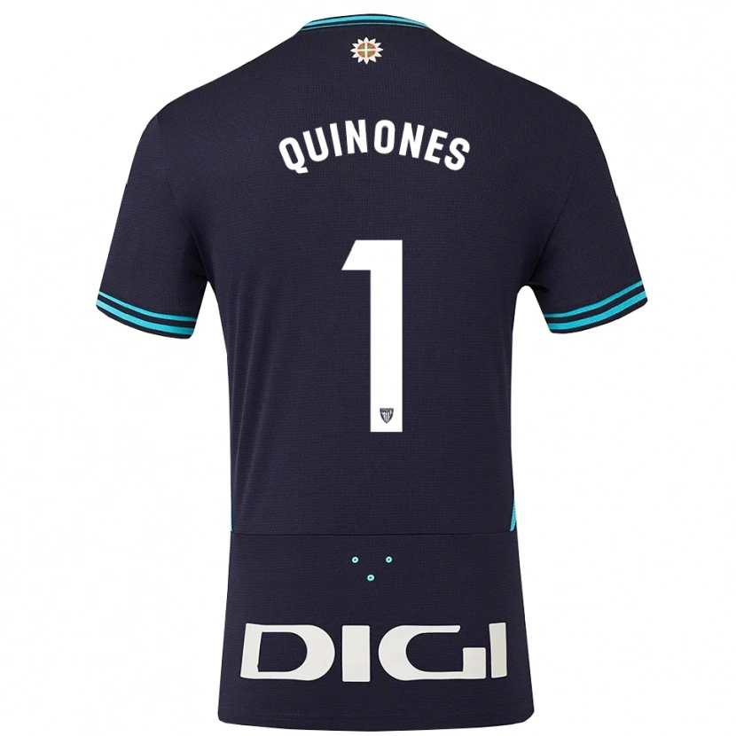 Danxen Niño Camiseta Mariasun Quiñones #1 Azul Marino Celeste 2ª Equipación 2025/26 La Camisa México