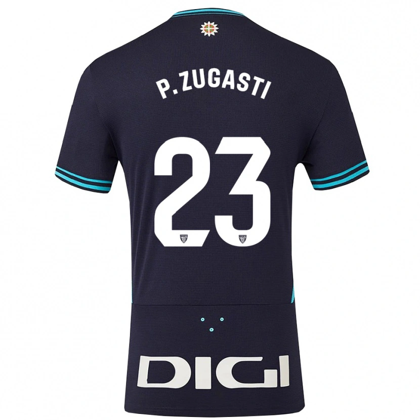 Danxen Niño Camiseta Patricia Zugasti Osés #23 Azul Marino Celeste 2ª Equipación 2025/26 La Camisa México