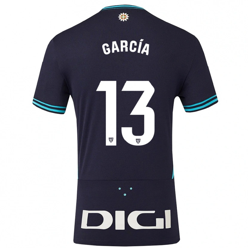 Danxen Niño Camiseta Simón García #13 Azul Marino Celeste 2ª Equipación 2025/26 La Camisa México