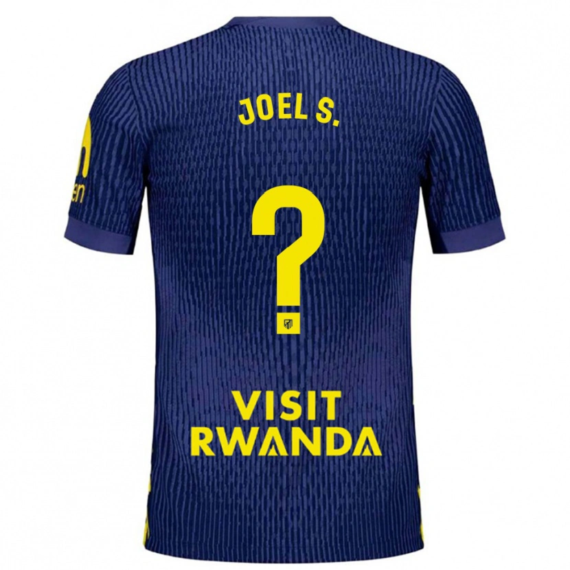 Danxen Niño Camiseta Joel Sánchez #0 Azul Marino Amarillo 2ª Equipación 2025/26 La Camisa México