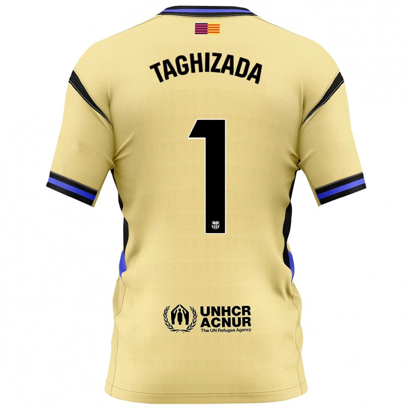 Danxen Niño Camiseta Eldar Taghizada #1 Amarillo Negro 2ª Equipación 2025/26 La Camisa México