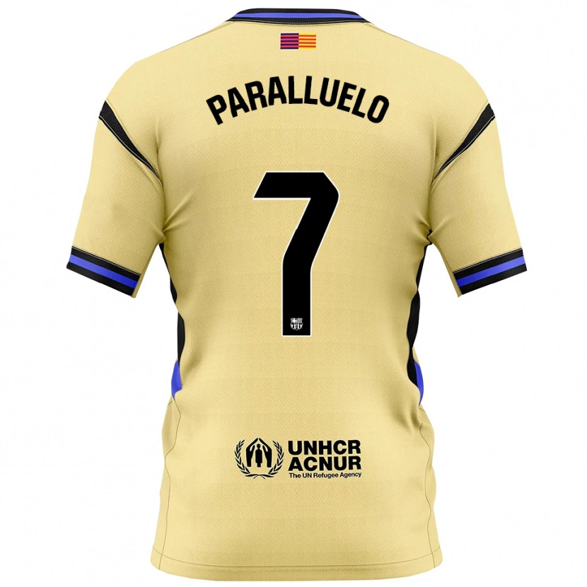Danxen Niño Camiseta Salma Paralluelo #7 Amarillo Negro 2ª Equipación 2025/26 La Camisa México