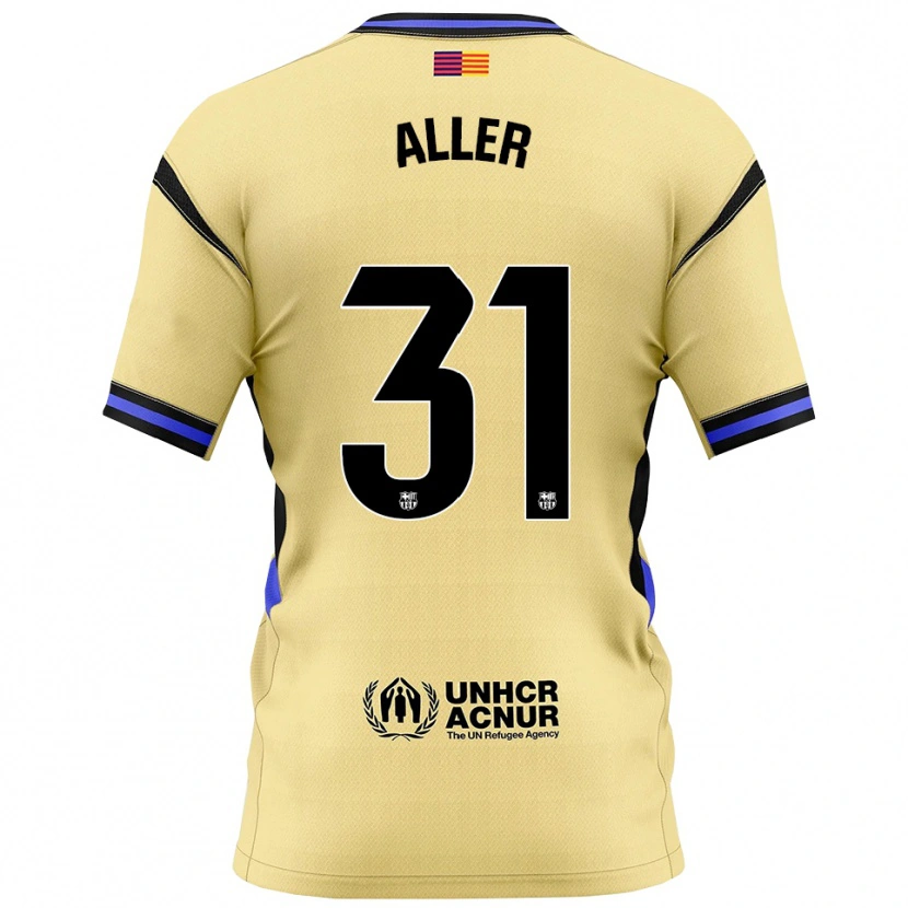 Danxen Niño Camiseta Eder Aller #31 Amarillo Negro 2ª Equipación 2025/26 La Camisa México